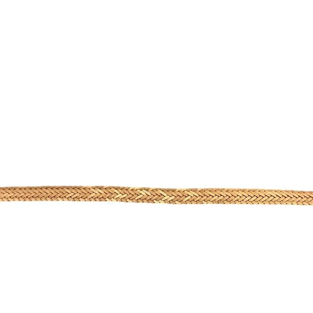 Western Brown Leather Braided Woven Brass Buckle Belt Women  L / 34”